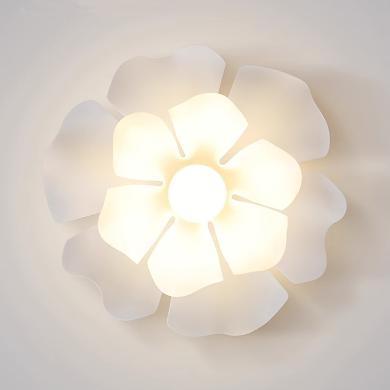 Rose Petal Ceiling Light | Modern Semi-Flush Floral Design