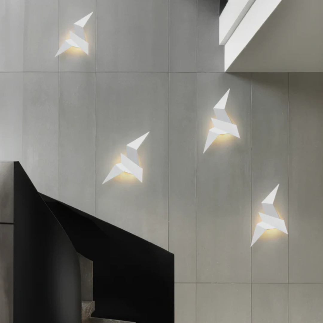 Origami Wall Lamp – Unique Modern Indoor LED Sconce