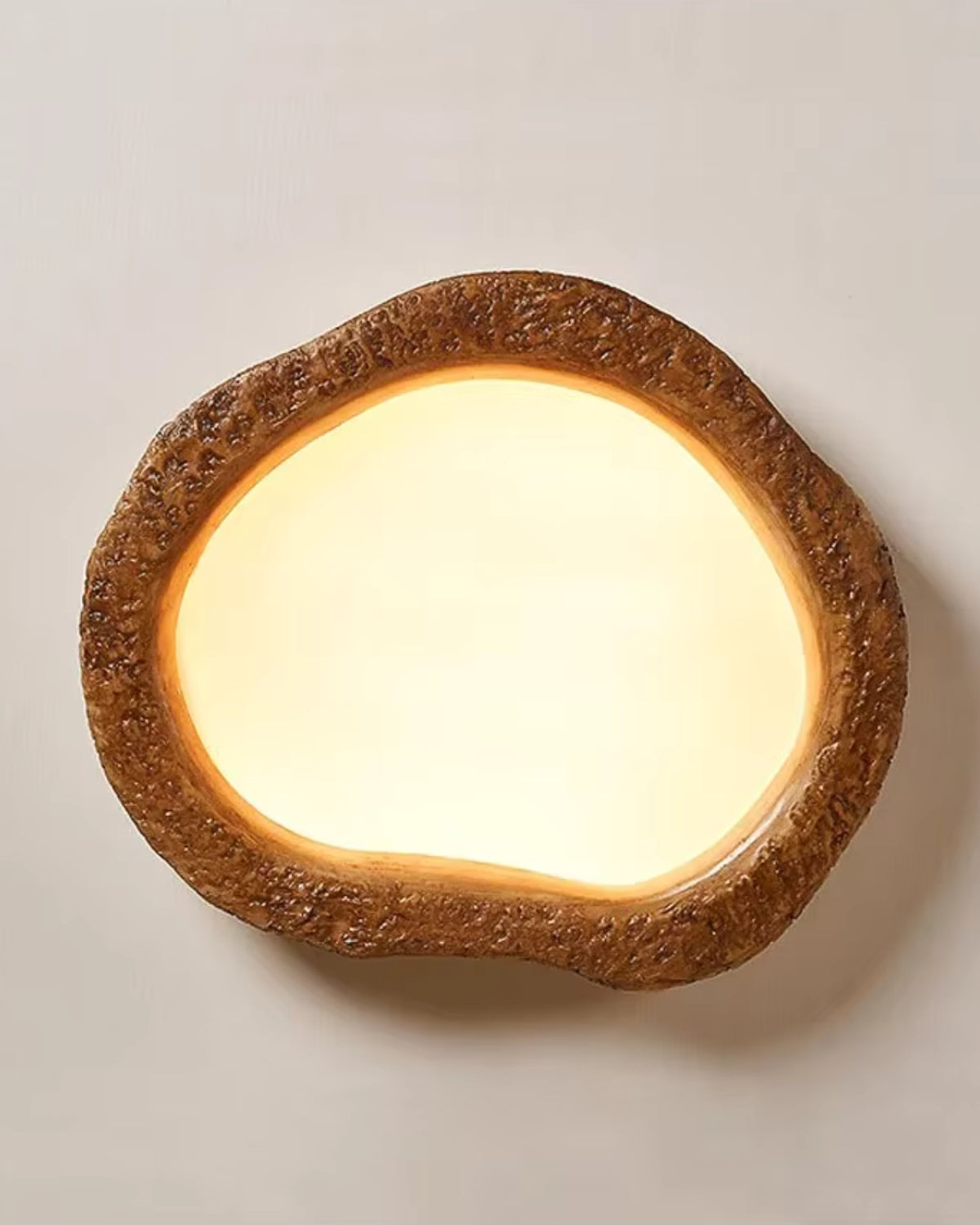 Le Halo Bois Ceiling Light | Rustic Wood-Inspired LED Lighting Fixture