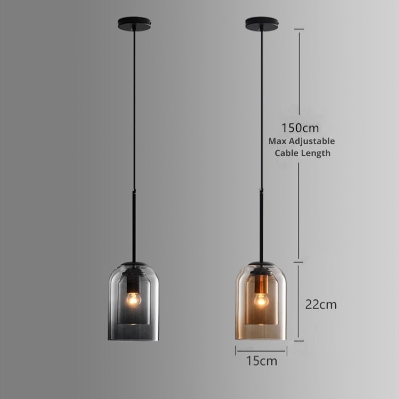 Modern Nordic Glass Pendant Light – Elegant Hanging Lamp