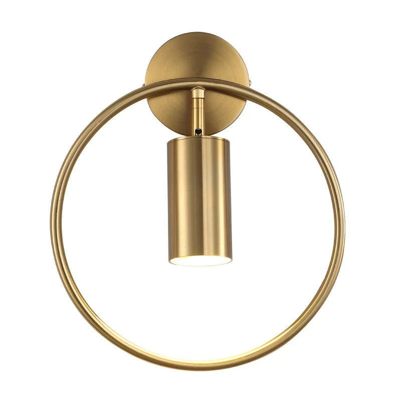 Halo Wall Light – Nordic-Inspired Gold Minimalist Design