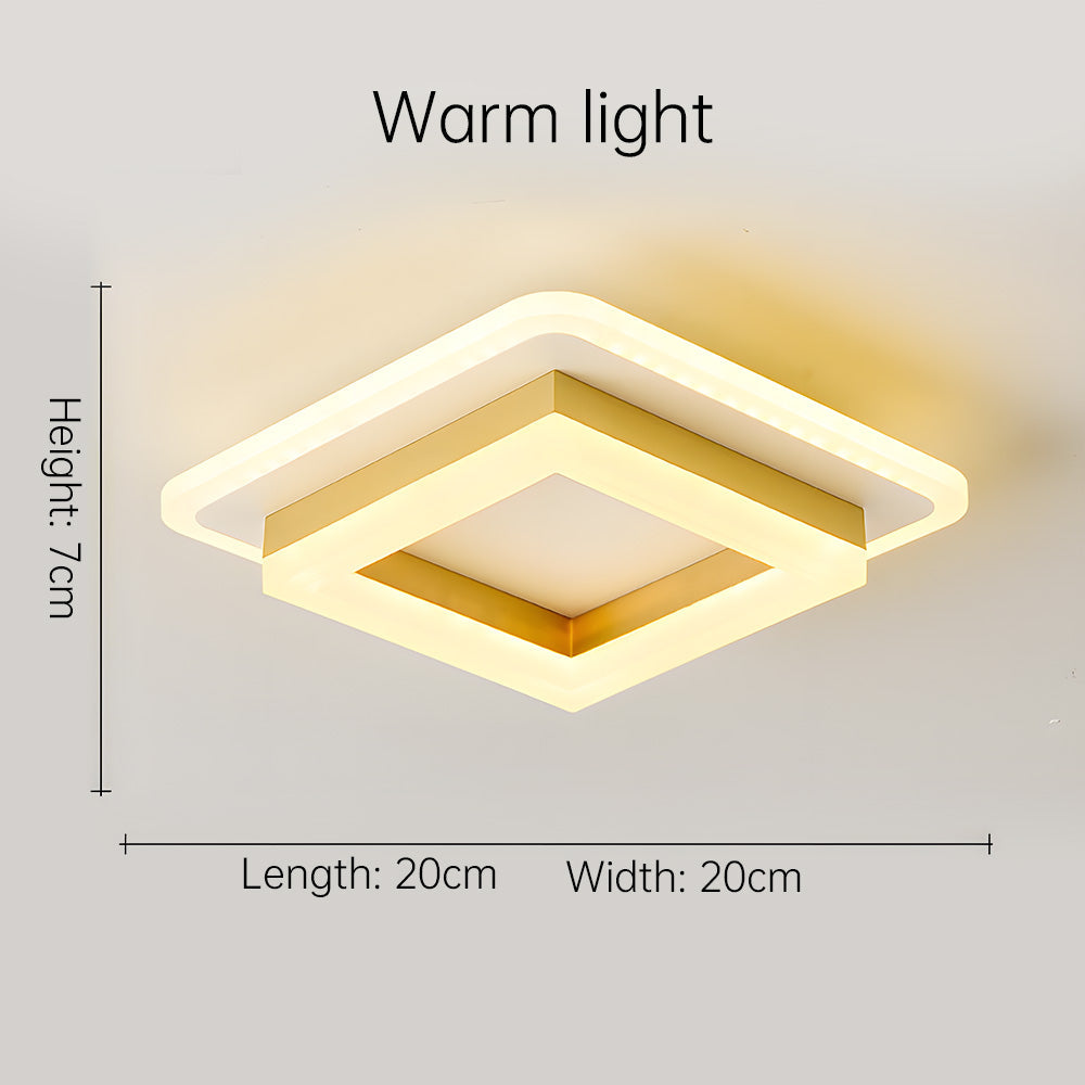 Modern Square LED Ceiling Light | Sleek Flush Mount Fixture
