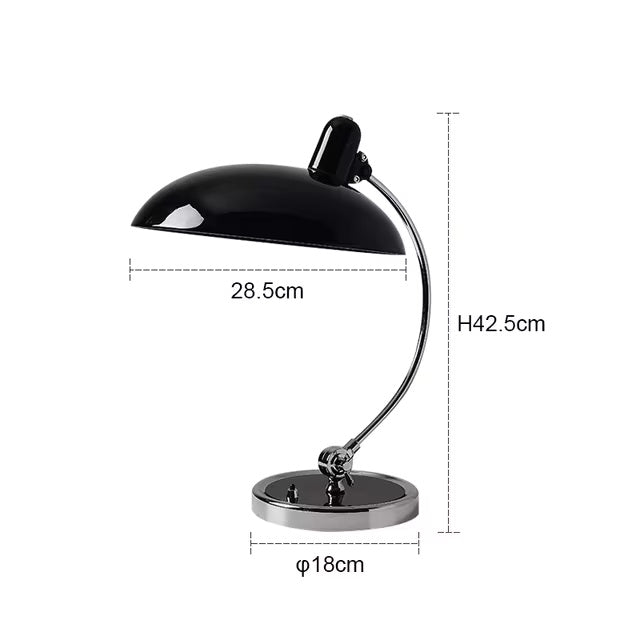 ScandiArc Table Lamp | Stylish Bauhaus-Inspired Curved Metal Accent Light
