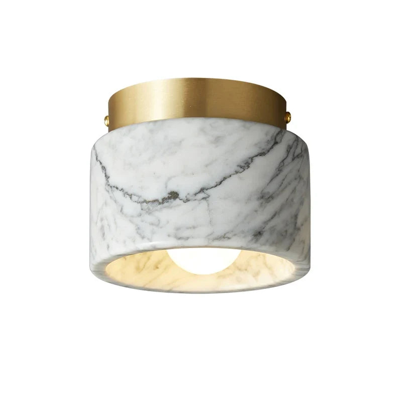 Nordic Marble Ceiling Light – Modern Stone-Finish Downlight for Elegant Interiors