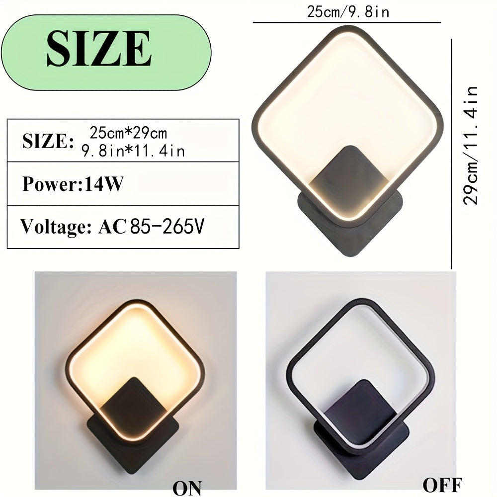 Modern Square LED Wall Light | Sleek Minimalist Geometric Design Fixture