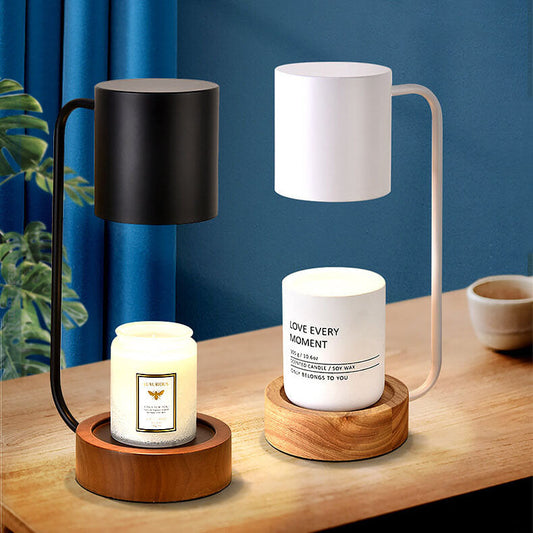 Minimalist Japanese Table Lamp – Elegant Wood & Metal Design