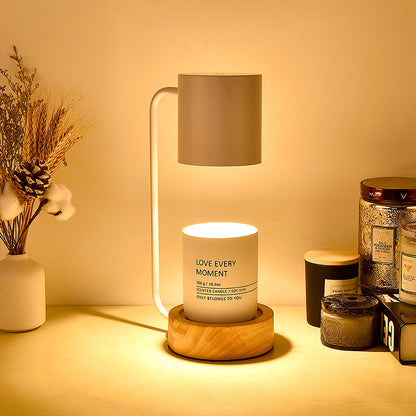 Minimalist Japanese Table Lamp – Elegant Wood & Metal Design