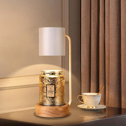 Minimalist Japanese Table Lamp – Elegant Wood & Metal Design