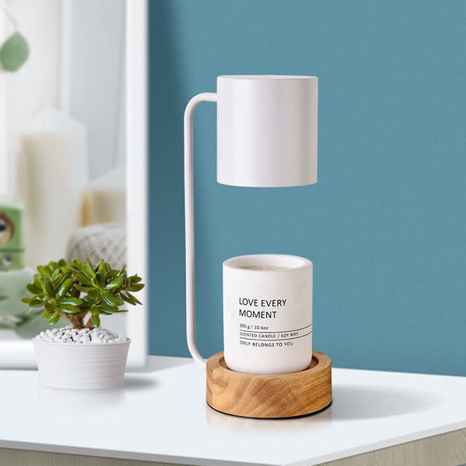Minimalist Japanese Table Lamp – Elegant Wood & Metal Design