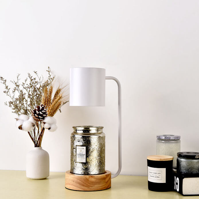 Minimalist Japanese Table Lamp – Elegant Wood & Metal Design