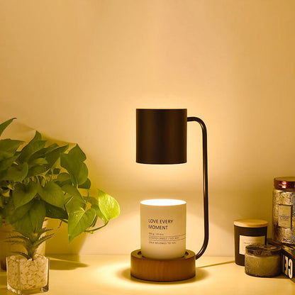Minimalist Japanese Table Lamp – Elegant Wood & Metal Design