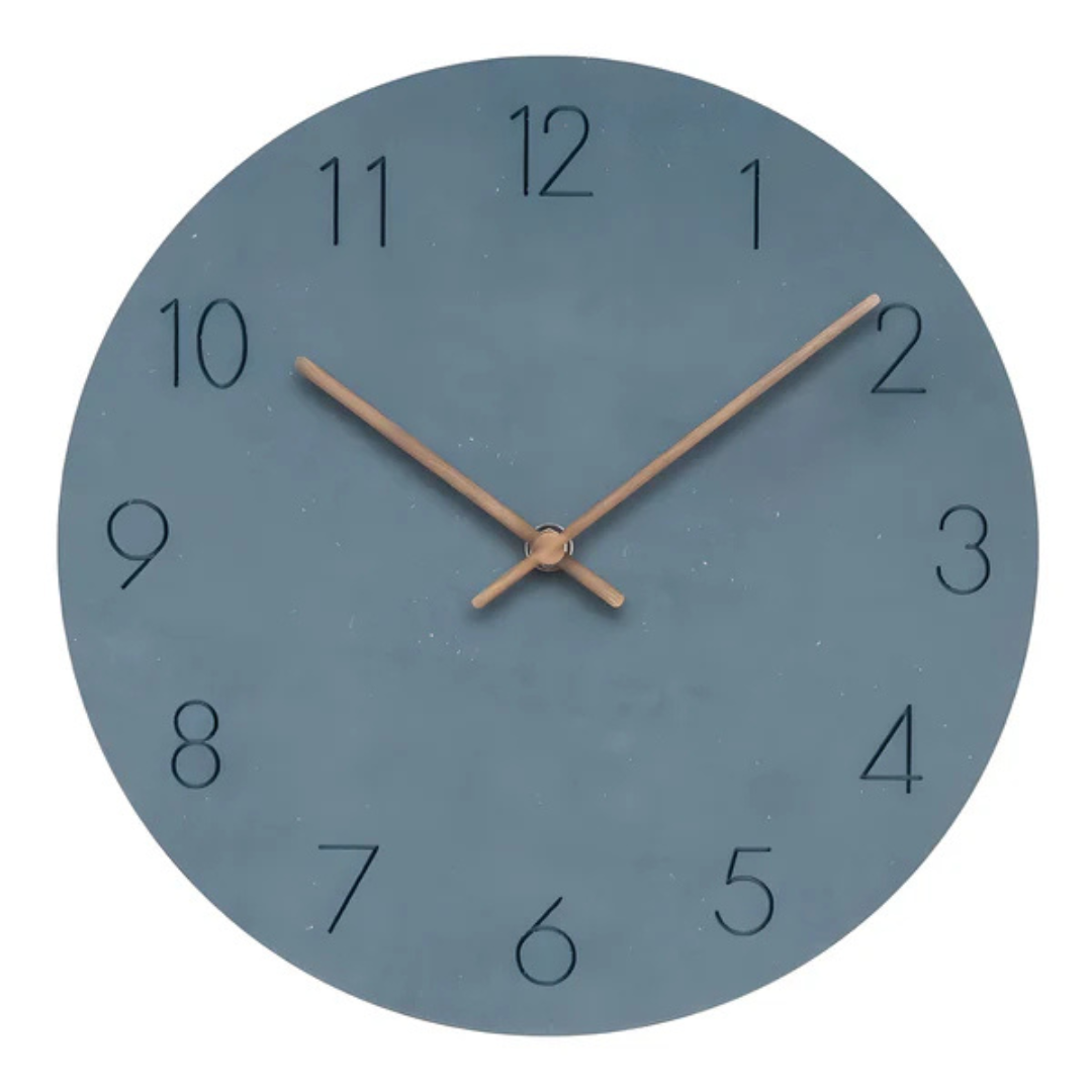 Nork Minimalist Wall Clock – Contemporary Wooden Design