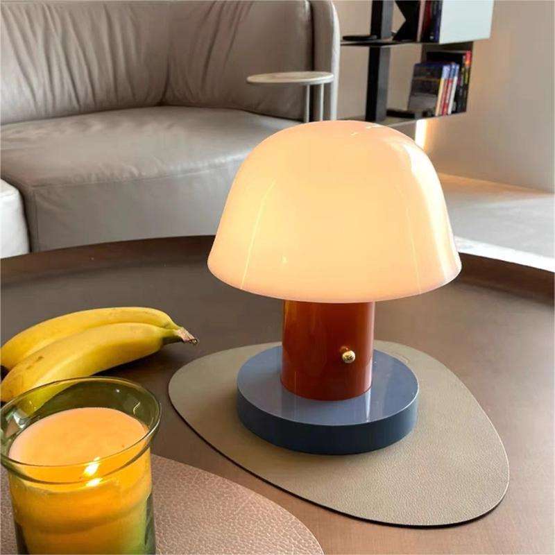 Mushroom Table Lamp | Modern Wireless Rechargeable LED Light