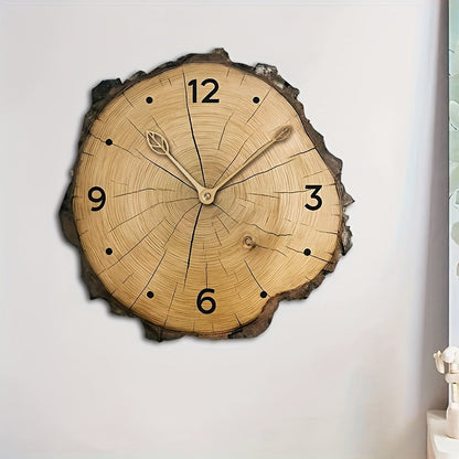 Rustic Wood Slice Wall Clock | Natural Log-Inspired Home Decor Accent