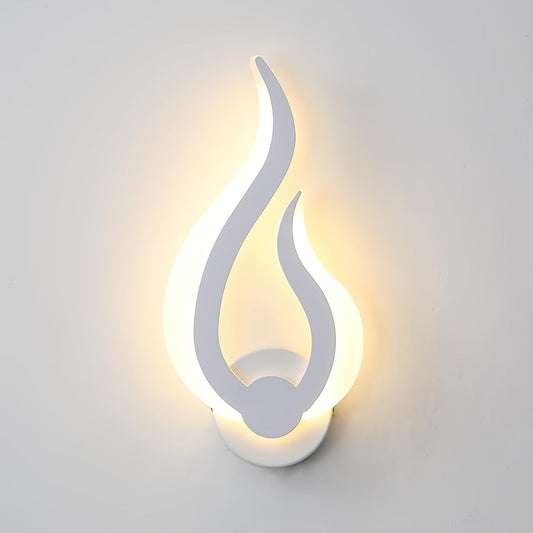 Modern Flame LED Wall Sconce – 10W Warm White Accent Light