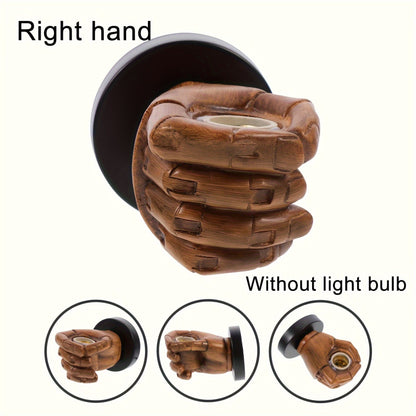 Industrial Hand-Shaped Wall Lamp | Resin E26 Wall Sconce