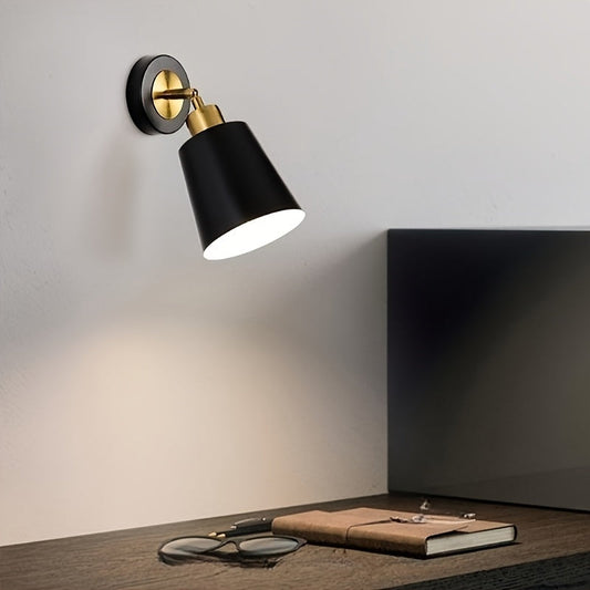 Modern Metal Wall Sconce Light – Adjustable Lamp for Bedroom & Living Room