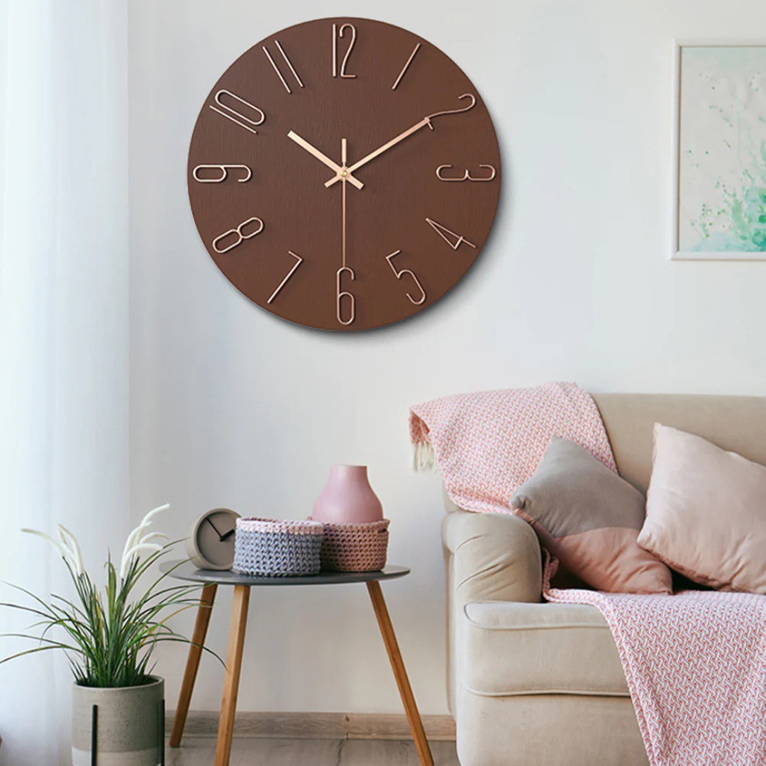 Elegant Modern Wall Clock | Minimalist Gold Design