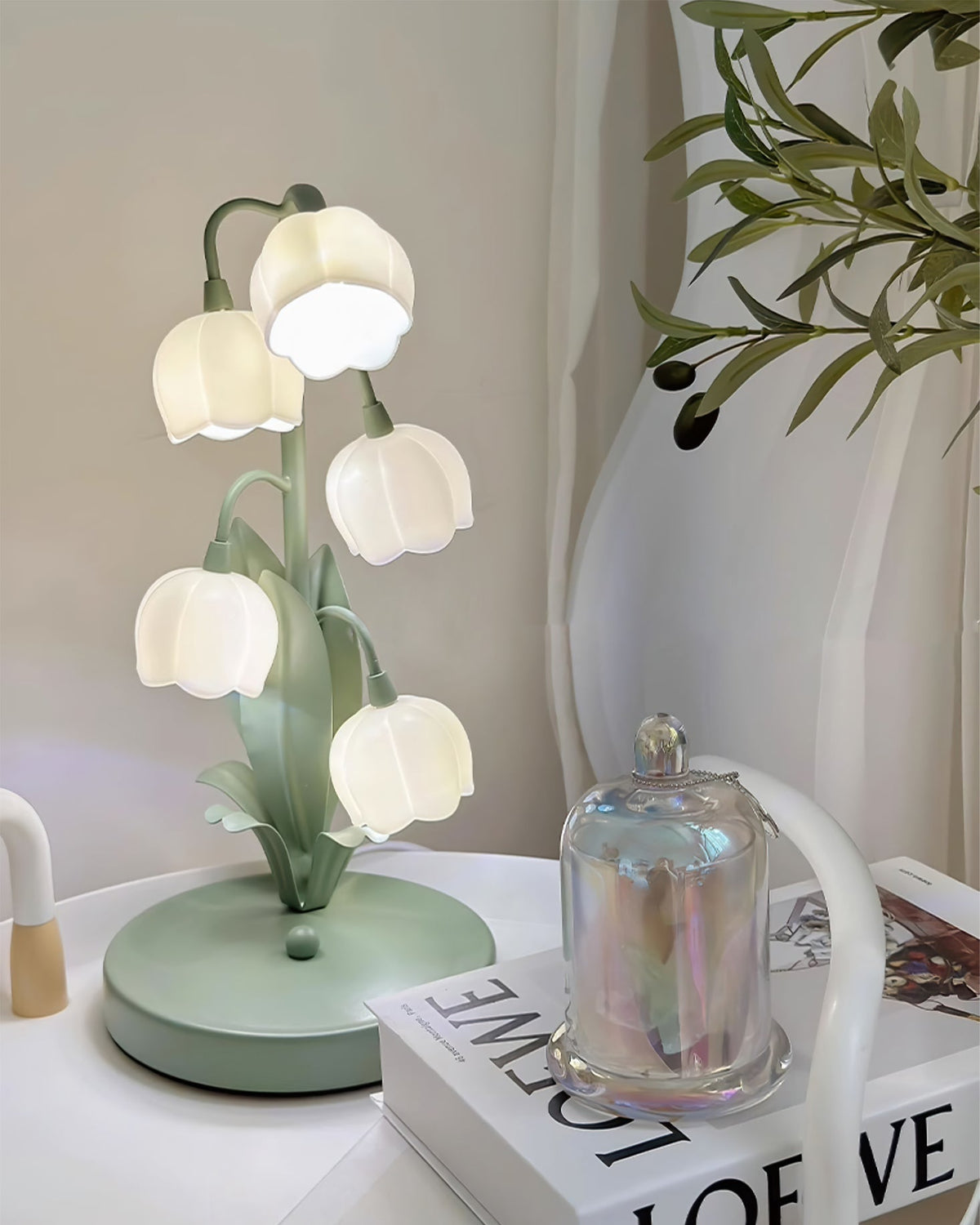 Bell Orchid Table Lamp | Elegant Floral Accent Light for Indoor Spaces