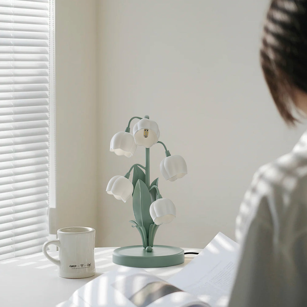 Bell Orchid Table Lamp | Elegant Floral Accent Light for Indoor Spaces