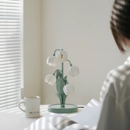 Bell Orchid Table Lamp | Elegant Floral Accent Light for Indoor Spaces