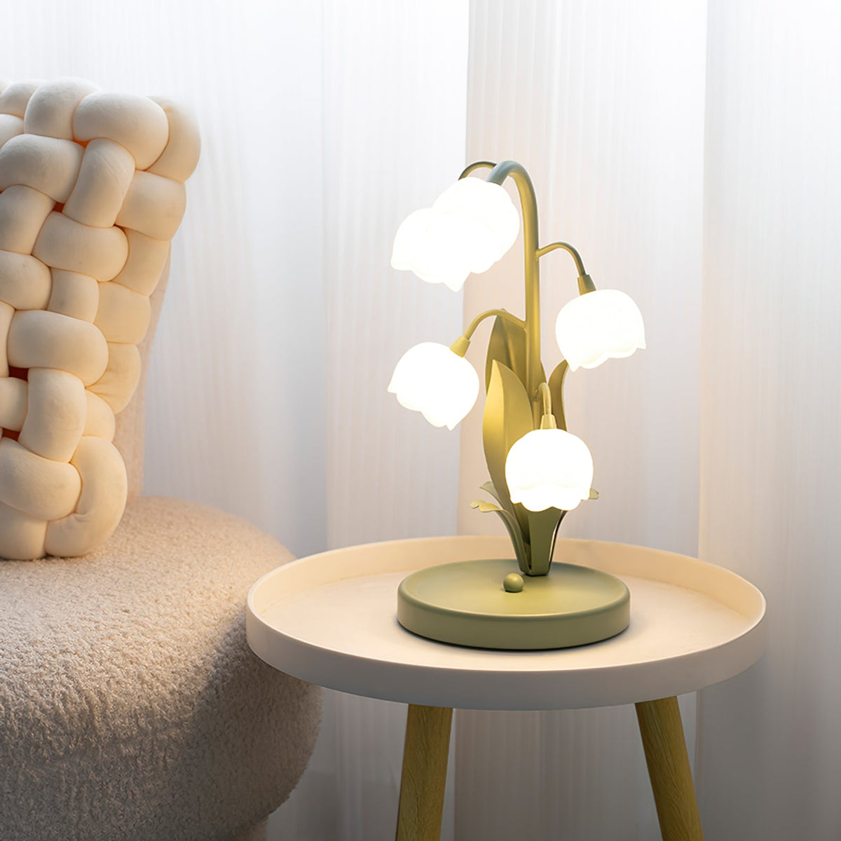 Bell Orchid Table Lamp | Elegant Floral Accent Light for Indoor Spaces