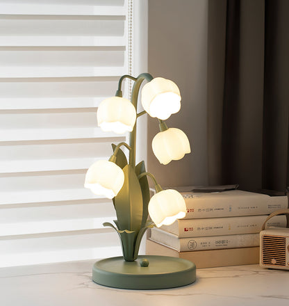 Bell Orchid Table Lamp | Elegant Floral Accent Light for Indoor Spaces