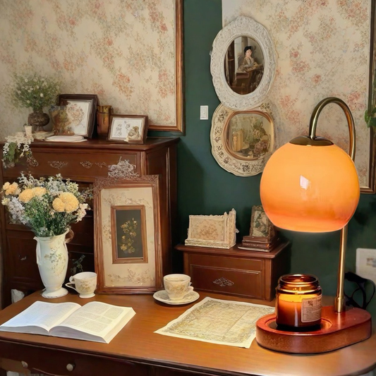 Adjustable Table Lamp Candle Warmer – Flameless Wax Melting Lamp