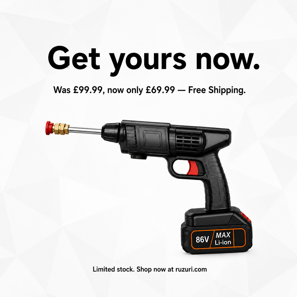 Simplore™ Cordless Pressure Washer Gun