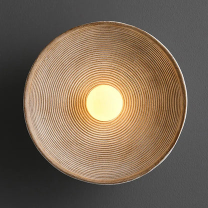 Handcrafted Rustic Wood Wall Sconce with LED Lighting