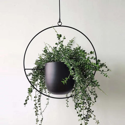 FloraFrame Hanging Planter – Modern Minimalist Iron Décor