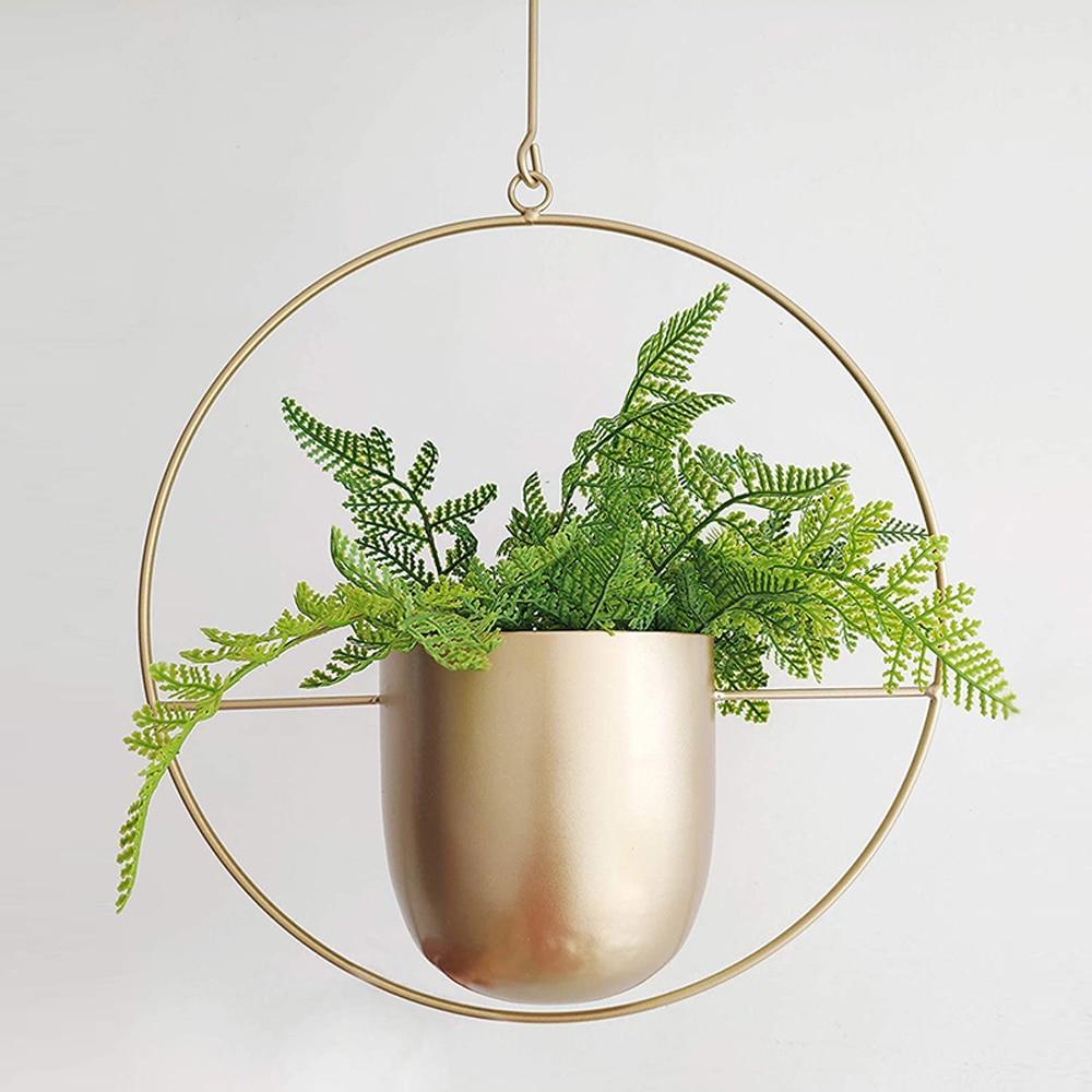 FloraFrame Hanging Planter – Modern Minimalist Iron Décor