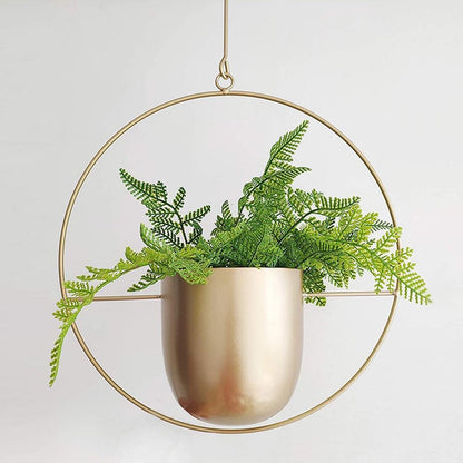 FloraFrame Hanging Planter – Modern Minimalist Iron Décor