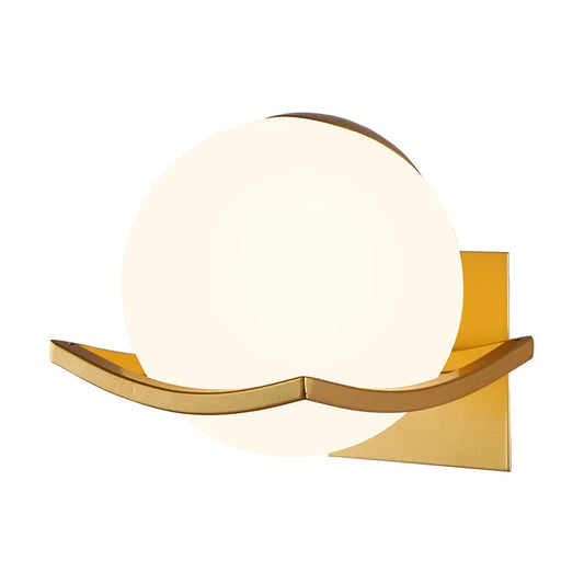 Makar Modern European Glass Globe Wall Sconce | Elegant Wall Light
