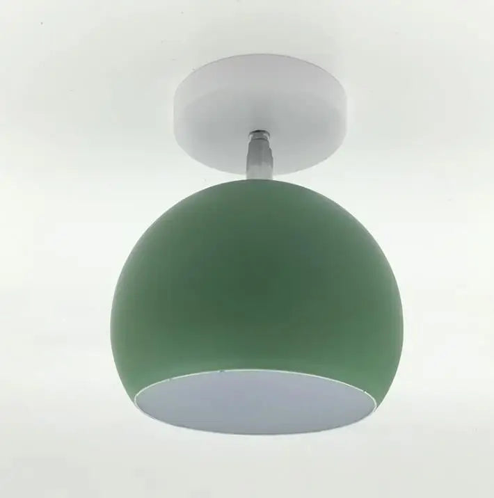 Nordic Macaron Ceiling Light | Modern Round Aluminum Pendant Lamp