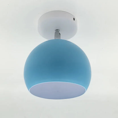 Nordic Macaron Ceiling Light | Modern Round Aluminum Pendant Lamp