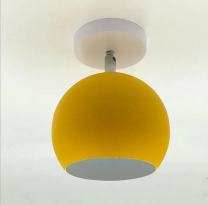Nordic Macaron Ceiling Light | Modern Round Aluminum Pendant Lamp
