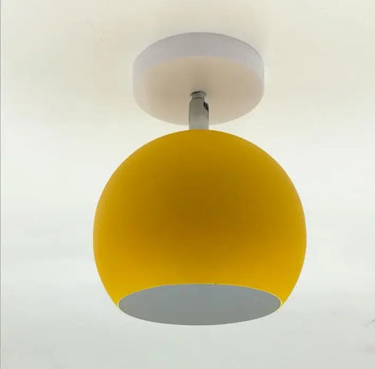 Nordic Macaron Ceiling Light | Modern Round Aluminum Pendant Lamp