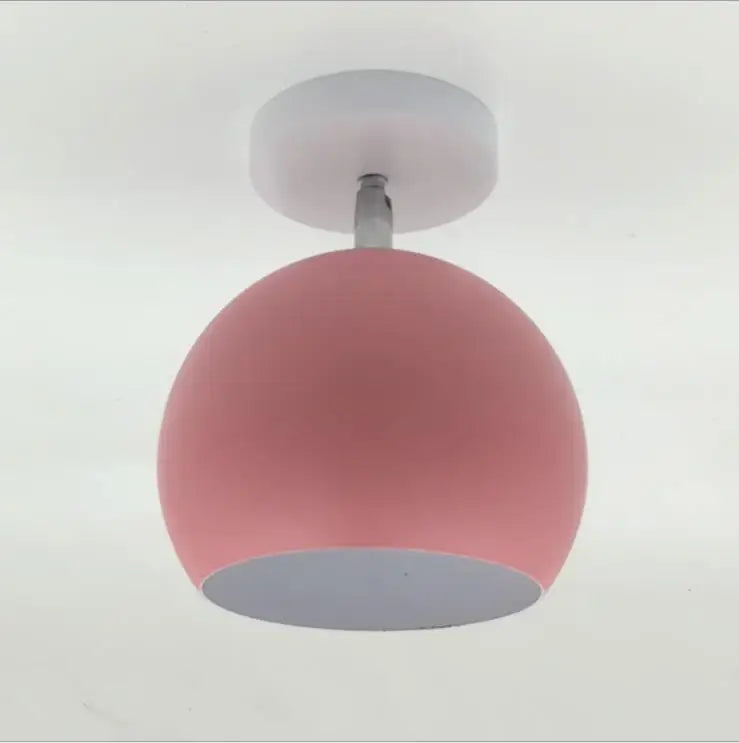 Nordic Macaron Ceiling Light | Modern Round Aluminum Pendant Lamp