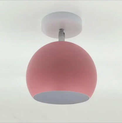 Nordic Macaron Ceiling Light | Modern Round Aluminum Pendant Lamp