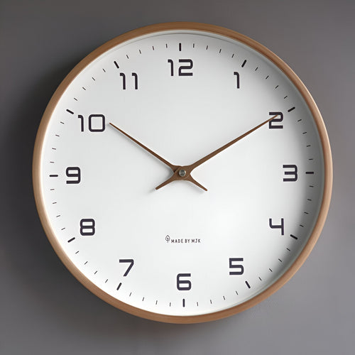 Nordic Wall Clock – Minimalist Wooden Frame Design