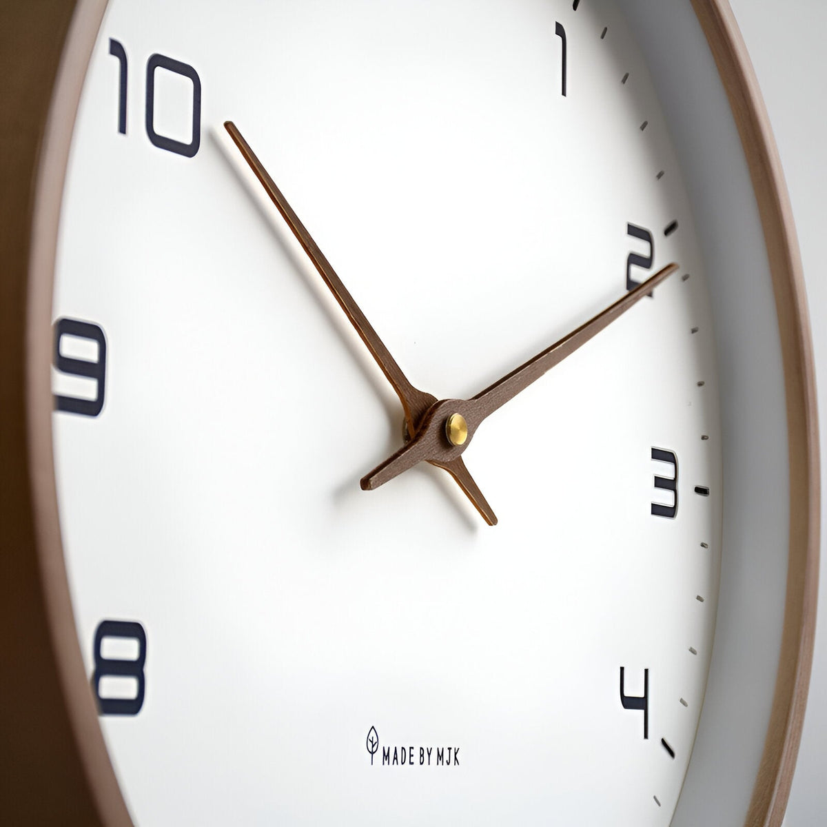 Nordic Wall Clock – Minimalist Wooden Frame Design