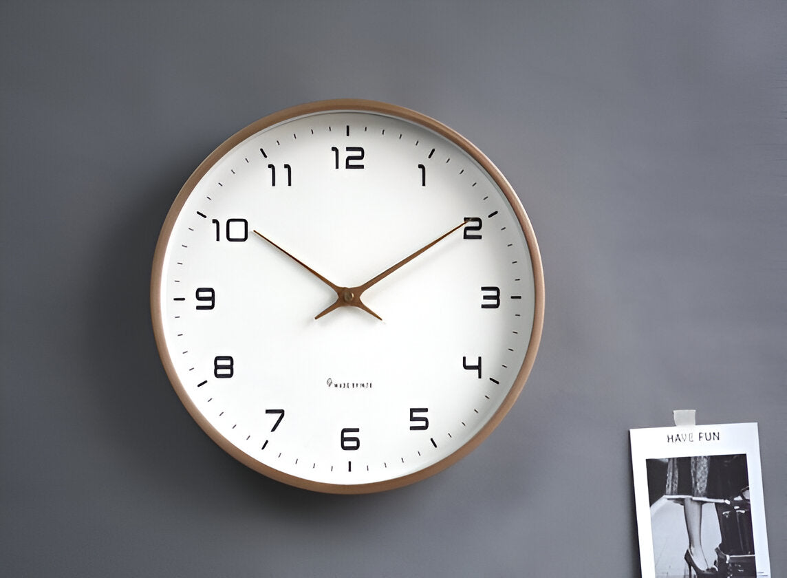 Nordic Wall Clock – Minimalist Wooden Frame Design