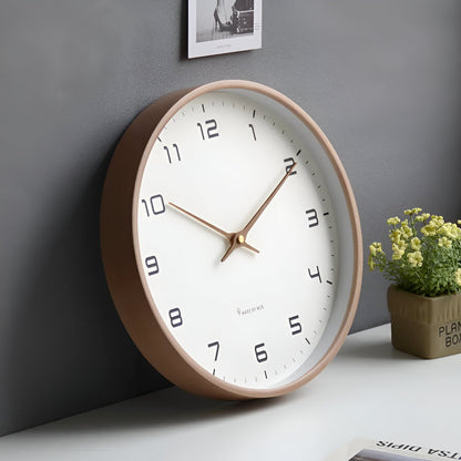 Nordic Wall Clock – Minimalist Wooden Frame Design