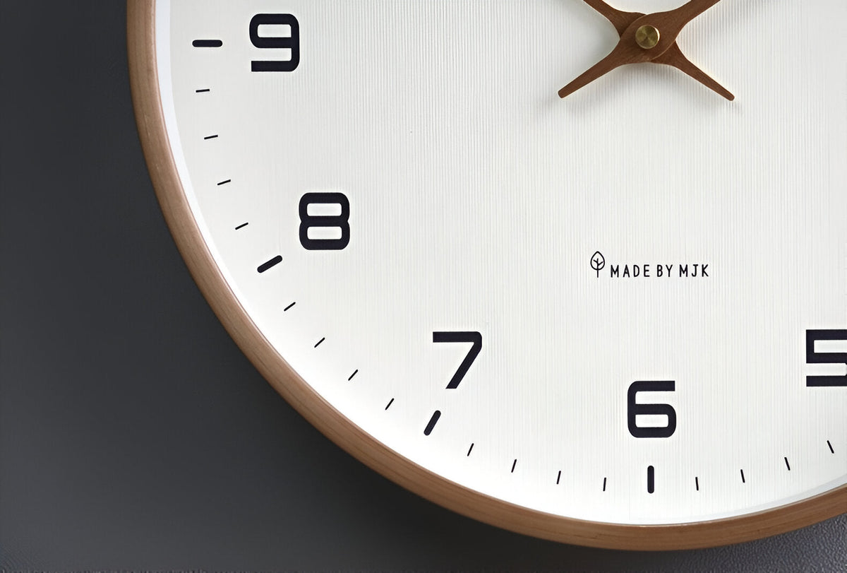 Nordic Wall Clock – Minimalist Wooden Frame Design