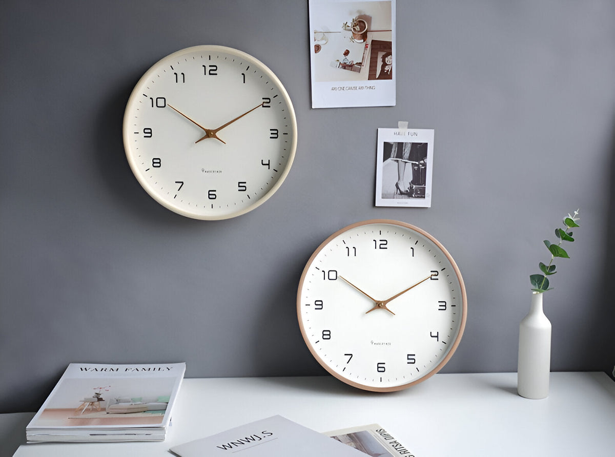 Nordic Wall Clock – Minimalist Wooden Frame Design