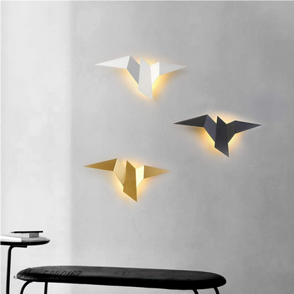 Origami Wall Lamp – Unique Modern Indoor LED Sconce