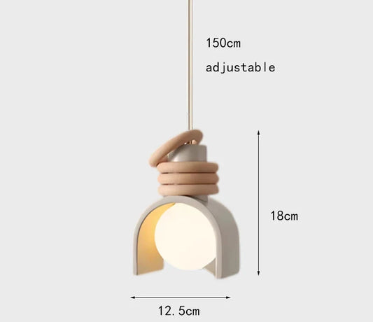 Wabi-Sabi Pendant Light – Japanese Minimalist Resin Design for Timeless Ambiance