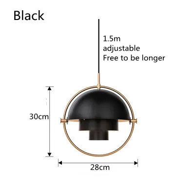 Modern Nordic Sculptural Pendant Light | Elegant Metal Hanging Lamp