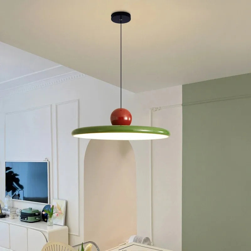 Nordic Flying Saucer Pendant Light | Modern LED Cream-Style Ceiling Lamp